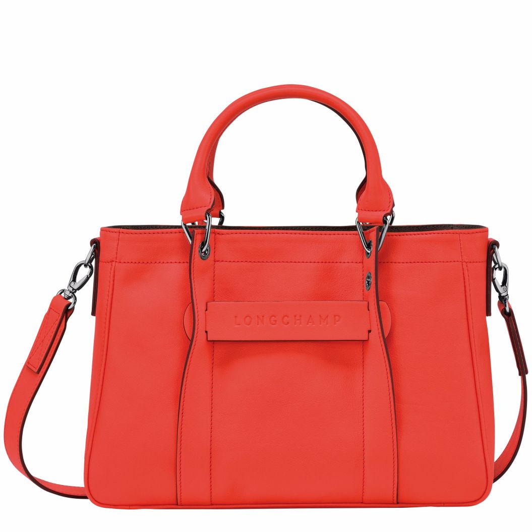 Women Longchamp Handbags | Longchamp 3D Orange