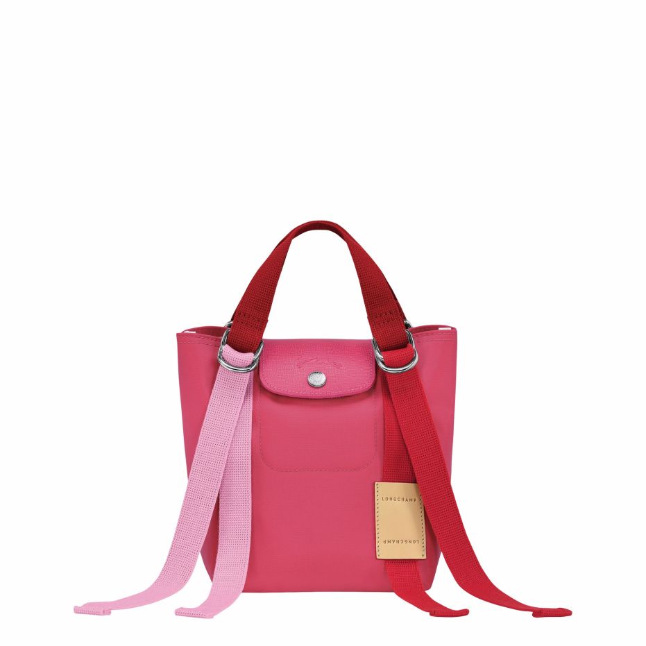 Women Longchamp Handbags | Le Pliage Re-Play Fuchsia